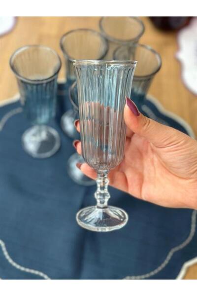 ROSSEV Splendid Blue Coffee and Water Glass-120cc