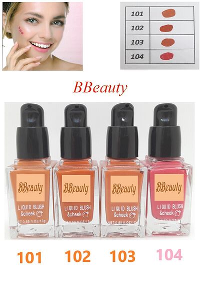 BBeauty Liquid Blush & Cheek Stylish Glass Bottle Pump Liquid Blush 17 g