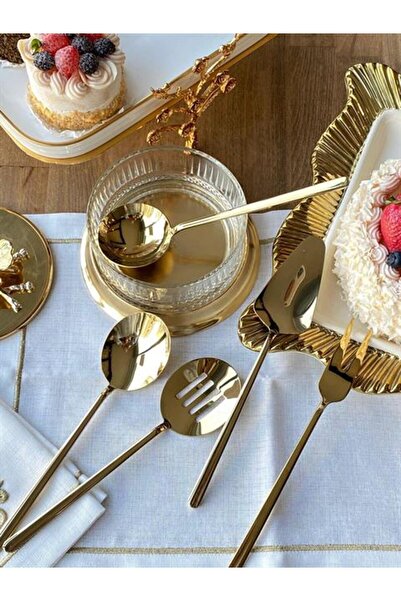 ROSSEV Allegra Gold 5 Piece Sauce Bowl Set