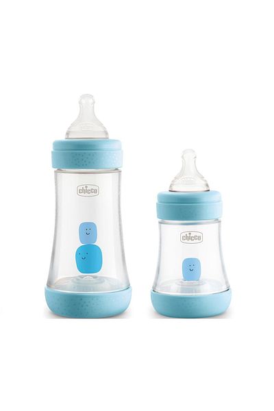 Chicco زجاجة أطفال مضادة للمغص باللون الأزرق P5 - 300 مل