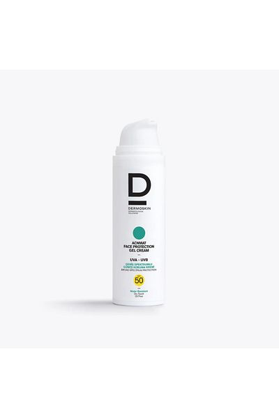 Dermoskin جل حماية الوجه لحب الشباب بعامل حماية من الشمس 50+، 50 مل - كريم الشمس