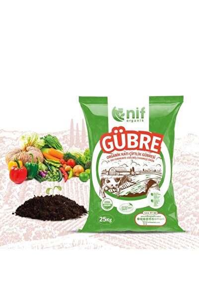 Nif Organik Katı Çiftlik Gübresi 25 Kg