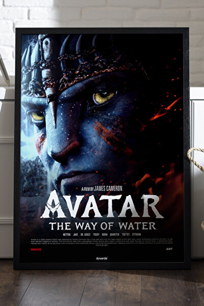 Duvarda Avatar Siyah Ahşap Çerçeveli Poster, Film Duvar Tablosu