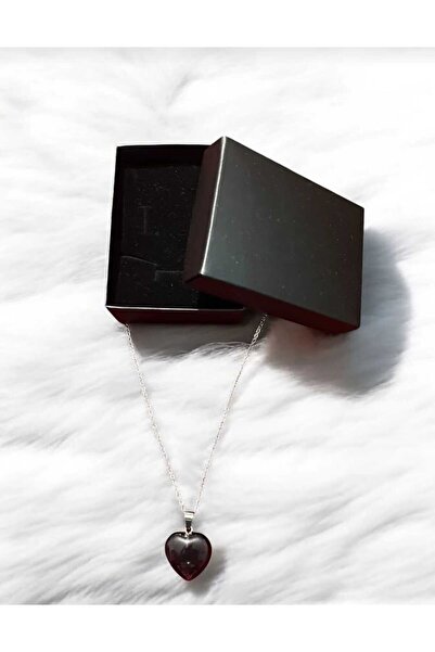 Efulim Hediyelik Black Onyx Heart Necklace –Elegant Design-Campaign-Limited E...