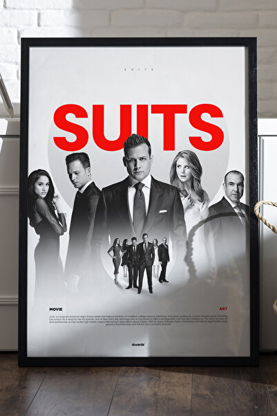 Duvarda Poster cu ramă din lemn negru, pictură murală din seria TV