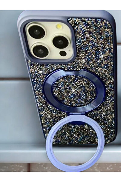 iPhone 11 Uyumlu Elmas Tasarımlı Taşlı ışıltılı parlak pırlanta silikon kılıf