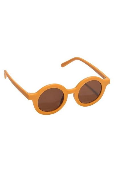 MACERATİ Scandinavian 0-10 Years Old Children's Sun Glasses Uv400 Certified Mustard Glasses
