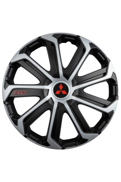 Autohelix MSA Set de 4 capace de roți pentru Mitsubishi, model Evo, R15, MITS...