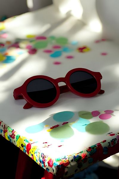 MACERATİ Scandinavian 0-10 Years Old Children's Sun Glasses Uv400 Certified Red Glasses