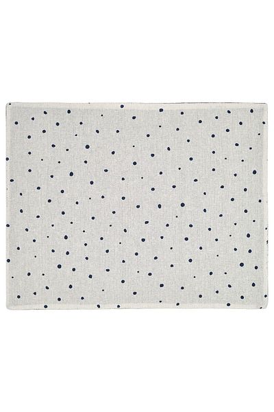 IKEA Nissöga Reversible Place Mat 45x35 Cm – White/dark Blue, Washable, Stylish & Durable For Dining