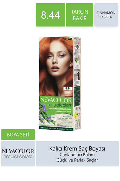 Neva Color Saç Boyası Seti 8.44 Tarçın Bakır