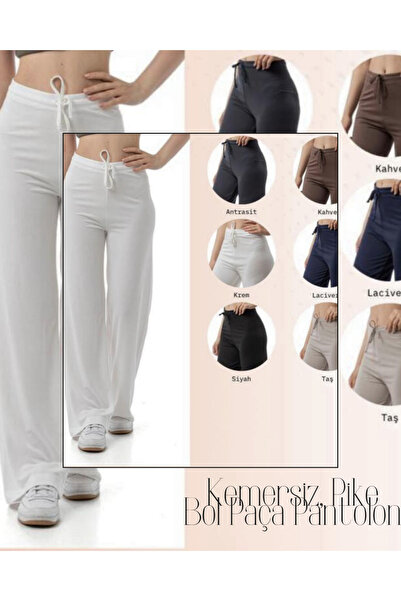 GM İncebelli Pike Bol Paça Pantolon