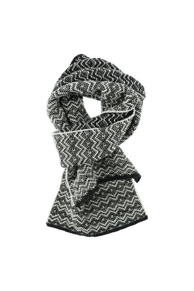 Abdullah Kiğılı Woolen Patterned Scarf & Beanie & Gloves Set