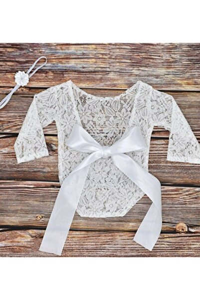 RAY TİCARET بدلة أطفال حديثي الولادة للتصوير الفوتوغرافي، بذلة من الدانتيل لل...