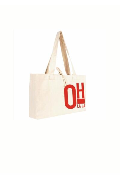 yako με τύπωμα πάνινη τσάντα 45*35*10