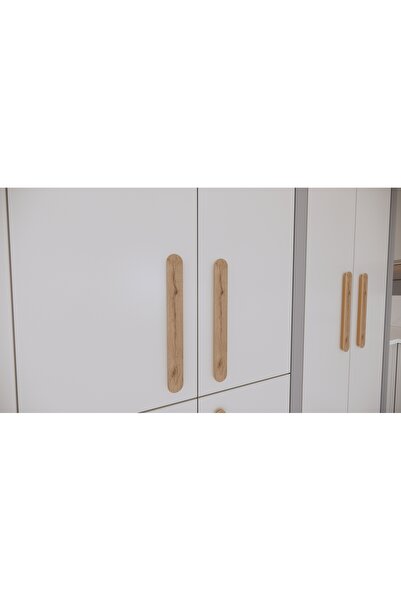 HSM Design Berlin 10 Adet 30 cm Kahverengi(Ahşap Desen) Mobilya Mutfak Dolap ...