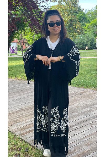 Sobe Hediyelik Slap Stone Printed Chic și Pareo Kaftan