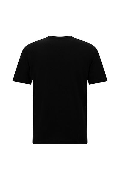 Abdullah Kiğılı V-Neck Regular Fit Embroidered Cotton T-Shirt