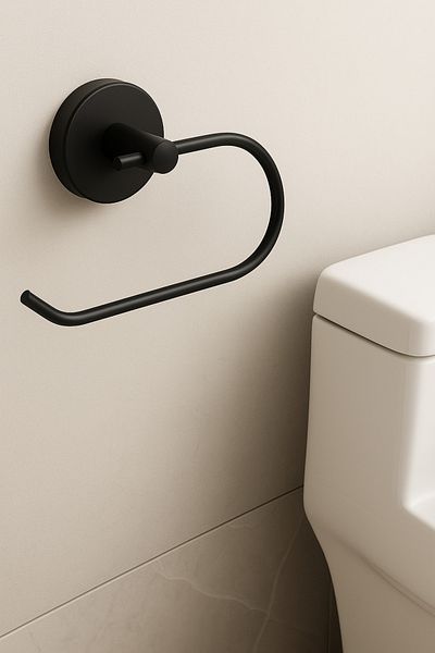 MultiStore Black Wc Paper Holder Toilet Paper Holder Toilet Paper Hanger Coverless Toilet Paper Holder