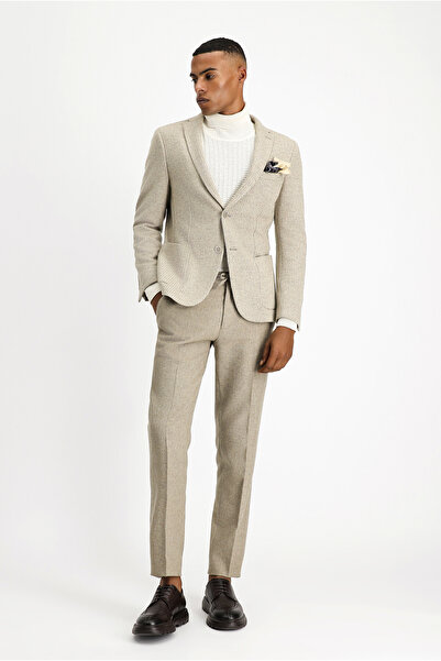 Kiğılı Jachetă sport tricotată cu dungi din lână, cu o formă relaxată