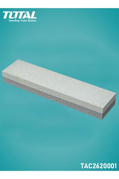 TOTAL TAC2620001 Combination Sharpening Stone 200x50x25mm Double Grit Knife & Tool Sharpener