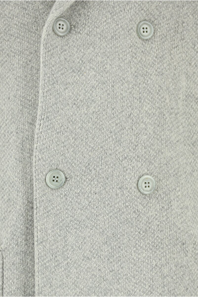 Abdullah Kiğılı Italian Wool Cashmere Double Breasted Knitwear Cardigan