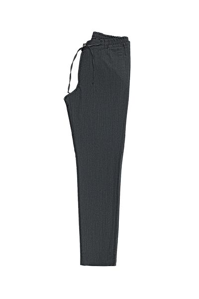 Abdullah Kiğılı Super Slim Fit Extra Slim Fit Woolen Elastic Waist Drawstring Trousers