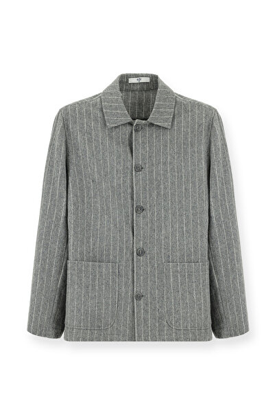 Kiğılı Regular Fit Woolen Striped Sports Jacket