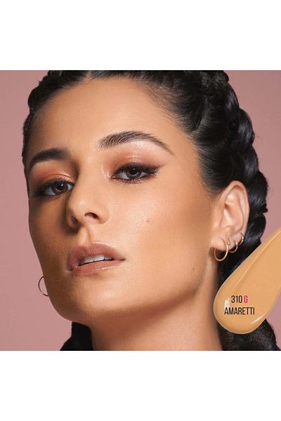 Huda Beauty #fauxfilter Foundation 310G Amaretti 35ml – Full Coverage, Long-wear, Matte Finish