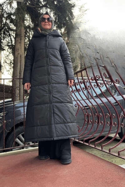 Invee معطف أسود قابل للنفخ - موديل 6681