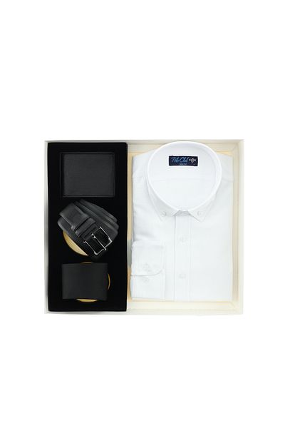 Kiğılı 4-Piece Gift Set / Shirt & Tie & Belt & Wallet Dowry Set
