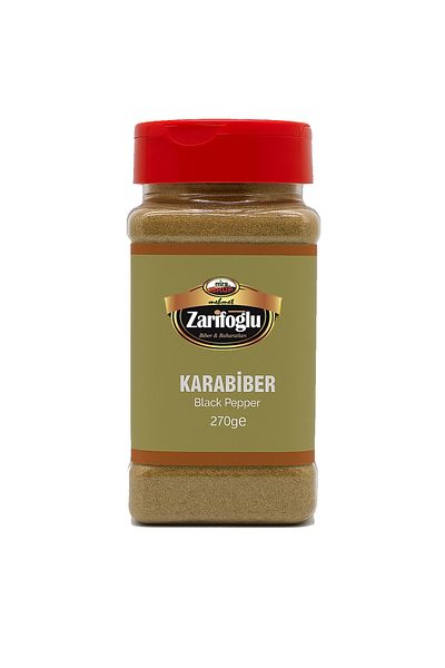 Zarifoğlu Black Pepper Powder Pet 270 Gr Medium Size