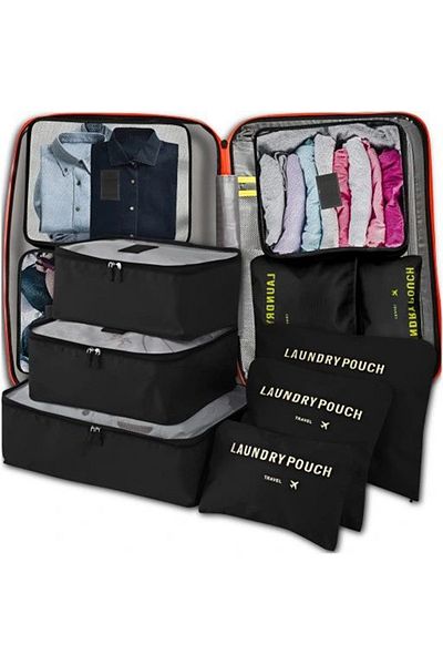 miraza Set 6 Organizatoare pentru Calatorie, Ideale pentru Valiza, Troler, Marimi Diferite