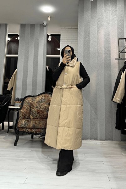 MissWhence Bel Fermuar Detaylı Yelek Taş 36702