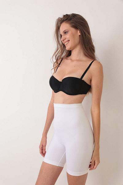 CEKAVE White Women's Hip Lift Seamless Corset