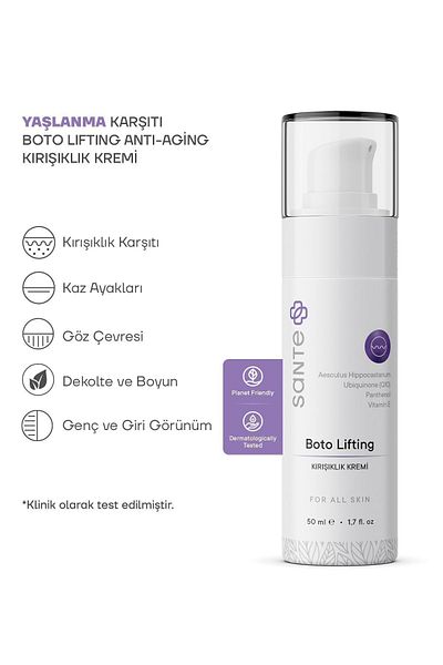 SantePlus Fast-Acting Wrinkle Cream Containing Botox Effective Coenzyme and Omega6 50 ml
