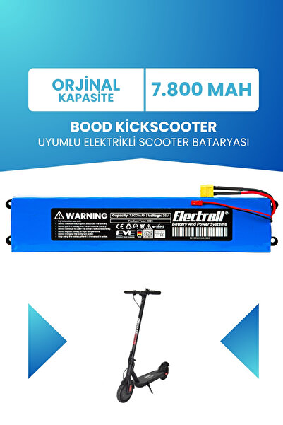 ELECTROLL Bood Kickscooter Batarya (ORJİNAL KAPASİTE) 36v 7.800mah Elektrikli...