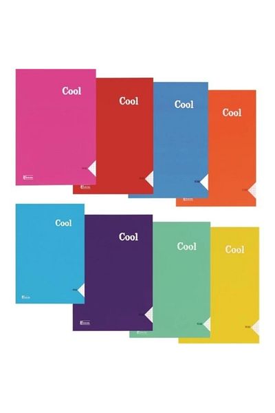 Keskin Colors Sharp Color Cool A4 80 Φύλλα Ριγέ Κάλυμμα Σημειωματάριο με ραφή