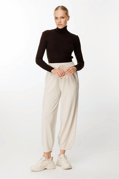 Ghisa ECRU Knitwear Pants