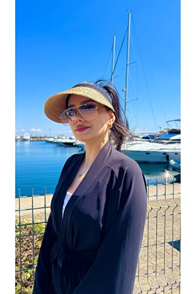 Luminos Butik Камел Солом'яний капелюх з козирком - Сонячний захист Hsr2073