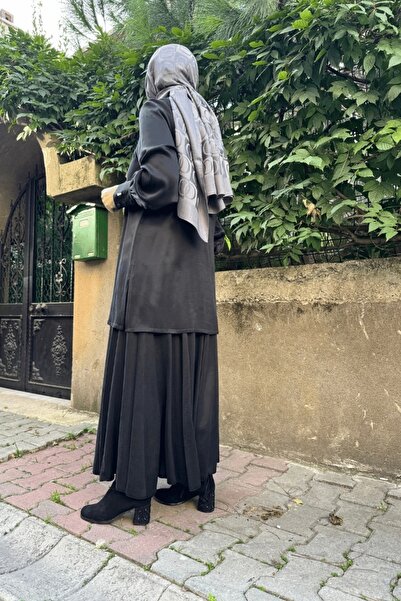 MISS DALIDA Black Cupro Shirt - Model T25K-3001