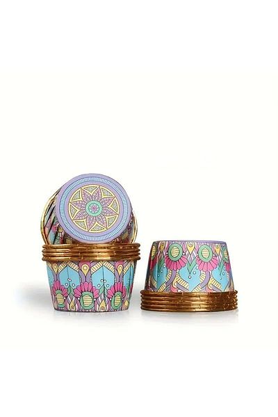 dukart Home Cupcake Capsule, Oriental Pattern, 15 Pcs in Different Patterns