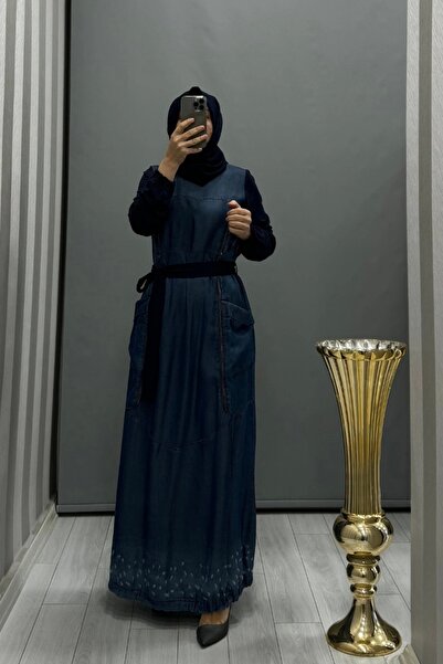 MissWhence Navy Blue Denim Dress - 35807