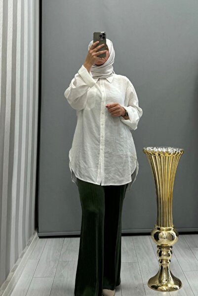 qooq Orb White Shirt - 24ss219 Model