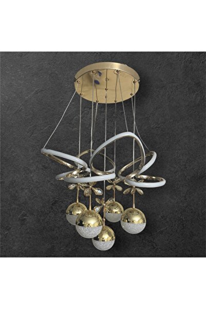 Avize Andromeda Sarı 5 Toplu 3 Renk Led