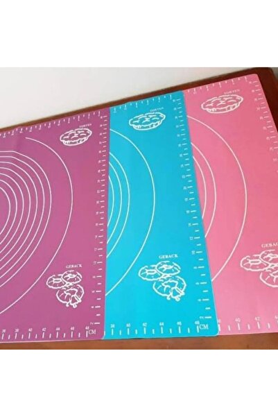 Genel Markalar Çok Amaçlı Kaydırmaz Silikon Hamur Açma Matı 50 X 40 Cm-renkli