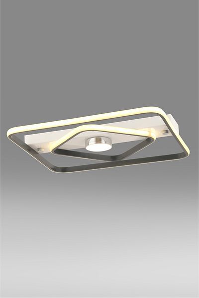 ESSLİGHT Sanya 45 cm Remote Controlled Plafonier Chandelier with 3 Color Light Modes (White Yellow Daylight) Kitchen Bedroom
