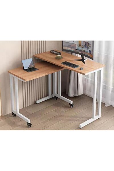 anka design Molle Tekerlekli Çiftli Çalışma Masası