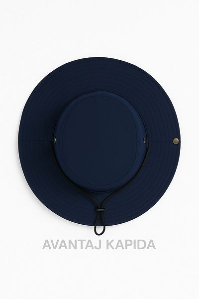 Avantaj Kapıda ® Унисекс лятна шапка за дейности на открито с UV защита и въже – широка периферия, тъмносиня