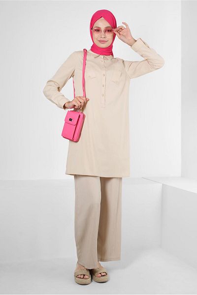 Alvina SHIRT COLLAR BUTTONED TUNIC 43826